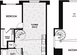 Floor plan Floor plan at Trio Apartments, Pasadena